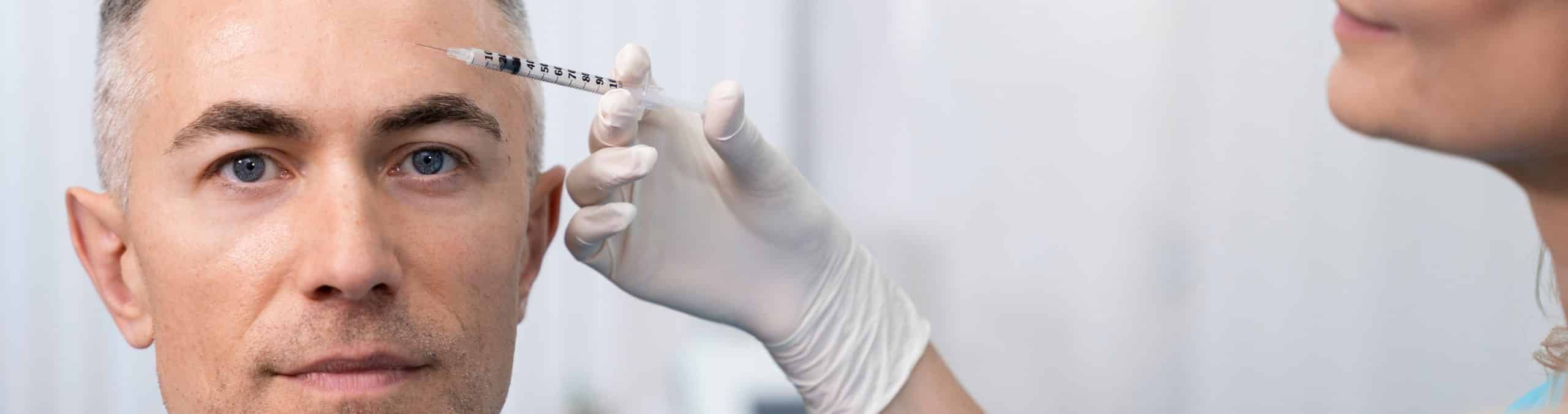 Close up doctor holding syringe 1