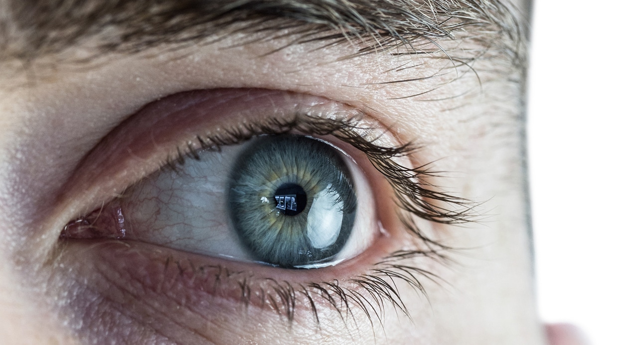 Close up eye looking up 1