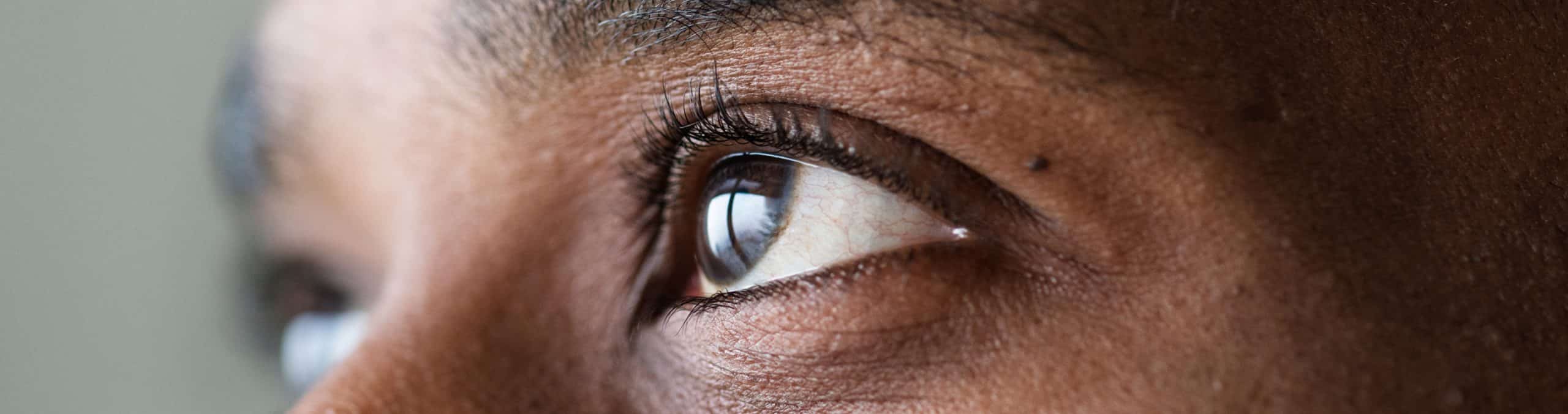 Closeup eye black man 1