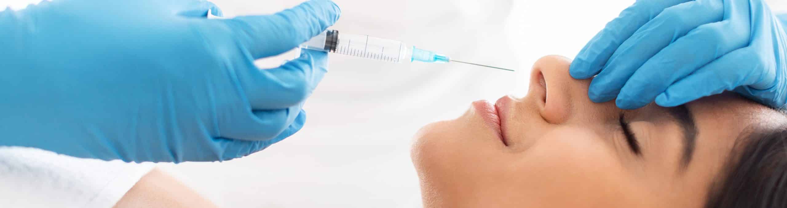 Lady having alternative rhinoplasty treatment by professional beautician 1