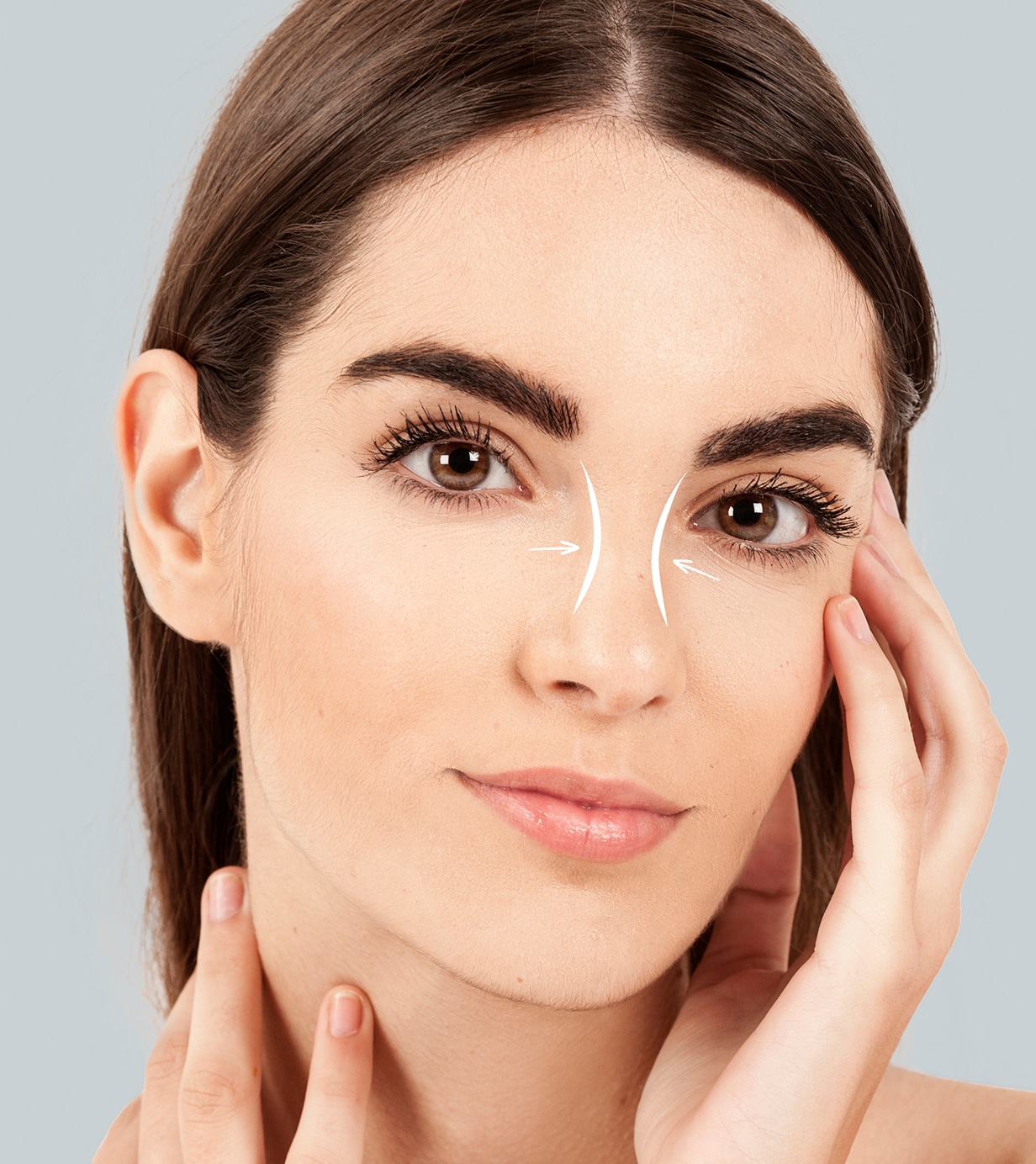 Woman getting ready nose job surgery 1